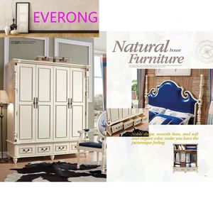 Juego de Muebles de Dormitorio de Lujo Estilo Antiguo, Fabricado con Madera Sólida <span class=keywords><strong>y</strong></span> MDF, Incluye Juego de Edredón <span class=keywords><strong>y</strong></span> Ropa de Cama - Product Image 1