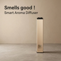 Diffuseur de parfum électrique personnalisé sans eau en métal à double commande avec minuterie, pulvérisation programmable via application tactile, certifié CE FCC pour maison et villa