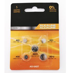 Batería de Botón Alcalina de Alta Calidad de 1.5V Ag5 LR754 para Juguetes, Electrónica de Consumo, Alarmas y Controles Remotos - Product Image 6