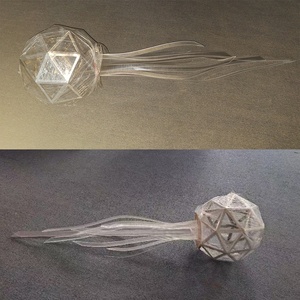 생생한 프로젝트 샹들리에 비행 리본 해파리 펜던트 조명 장식 아트 디자인 조명 - Product Image 3