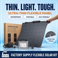 Kit solaire de balcon 800W, panneaux solaires flexibles 200W, micro-onduleur, système solaire domestique prêt à l'emploi, utilisation pour balcon, jardin, terrasse