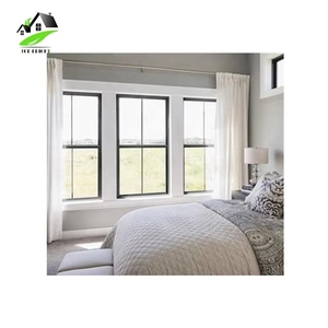 Nhà Máy Bán Buôn Cách Âm Đôi Treo PVC Cửa Sổ Cửa Ra Vào Duy Nhất Treo Bão Trượt Kính Vinyl Cửa Sổ Dọc Gấp - Product Image 3