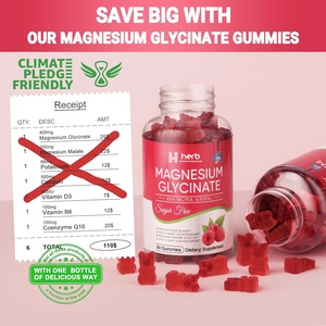 Gummies naturels pour favoriser le sommeil, vitamines gélifiées, 400 mg de glycinate de magnésium, complément en marque blanche, magnésium - Product Image 5
