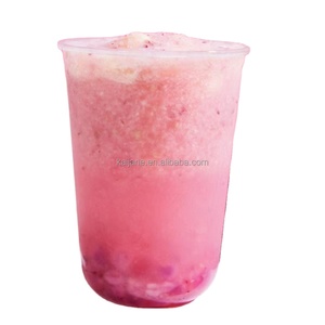 Wholesale Matt 360 ml 500 ml 700 ml U shape Plastic bubble tea Cup PP Injection Disposable Cups