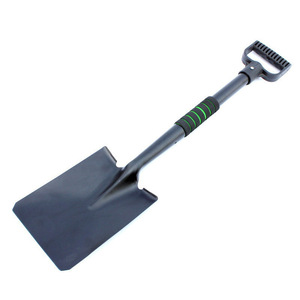 Pelle multifonctionnelle d'extérieur avec poignée en D, en acier au carbone, outil de sauvetage pour le camping, tête carrée, qualité industrielle - Product Image 2