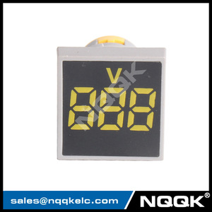 CE AD16 22mm Square mini LED indicador luz voltaje medidor <span class=keywords><strong>digital</strong></span> <span class=keywords><strong>AC</strong></span> voltímetro - Product Image 2