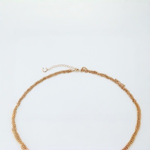 Collier bohème à pampilles - Chaîne tendance en or rose avec pendentif suspendu - Cadeau idéal - Product Image 3