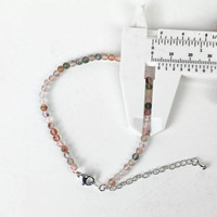 Bracelet en cristal de pierre précieuse de guérison tricoté à la main en gros pour Lucky