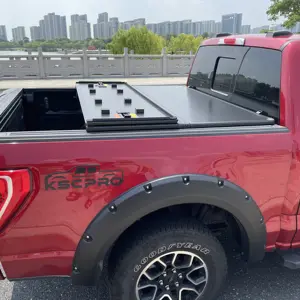 Kscauto cứng tri-gấp xe tải giường tonneau bìa cho 2019 2024 Chevy Silverado / GMC Sierra 1500 6.5 'giường