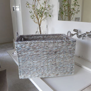 Vente en gros de panier tissé durable en jacinthe d'eau fait à la main panier d'organisation d'énergie naturelle du Vietnam - Product Image 5