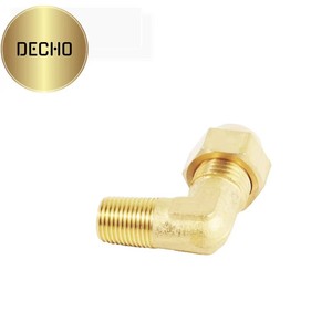 Латунные фитинги для труб: отводы-фланцы для кондиционеров с наружной резьбой 1/8" (6 мм, 8 мм, 10 мм), изготовленные на ЧПУ, в картонной упаковке - Product Image 1