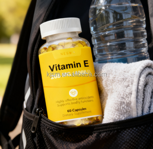 Suplemen Kapsul Vitamin E Kapsul Lunak Vitamin E Suplemen Antioksidan Melindungi Jantung dan Pembuluh Darah - Product Image 5