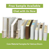 미국 표준 30x80인치 MDF 내부 중공 코어 성형 도어 화이트 프라이머 처리된 내부 모던 도어 목재 슬래브 침실 도어