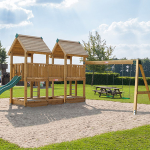 Bán Buôn Sân Chơi Thiết Bị Ngoài Trời Trang Trí Sân Vườn Lớn Ngoài Trời Vui Chơi Giải Trí Thiết Bị Lâu Đài Slide Bằng Gỗ Slide - Product Image 5