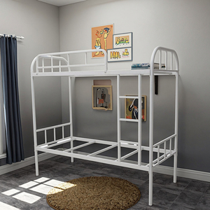 Children's <strong>Double</strong> Bunk <strong>Bed</strong> Kids' <strong>Princess</strong> Bedroom Furniture in Metal for School Use - Product Image 4