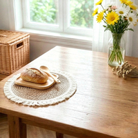 Sets de table en herbe naturelle - Napperons tissés épais résistants à la chaleur pour casseroles chaudes, tables à manger et décoration de cuisine