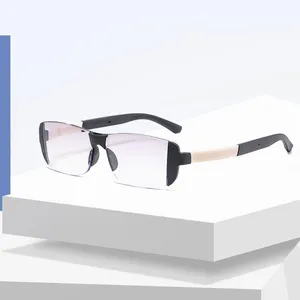 2022 الساخن بيع رخيصة ثنائية البؤرة البعيدة بالقرب التكبير نظارات الرجال النساء مكافحة الأزرق ضوء فرملس نظارات للقراءة