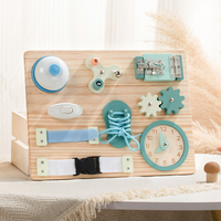 Tableau d'activités Montessori en bois personnalisé pour enfants, jouet sensoriel DIY pour garçons et filles