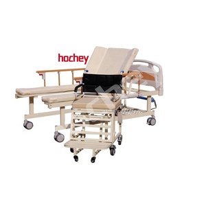 Attrezzatura Ospedaliera HOCHEY MEDICAL, Sedia a Rotelle Multifunzionale Manuale, Letto per Assistenza Domiciliare con Toilette per Anziani - Product Image 1