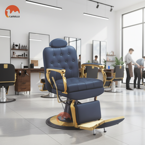 Fauteuil de Barbier Sportif Moderne, Mobilier de Salon Professionnel Robuste et Multifonctionnel pour <span class=keywords><strong>Coiffure</strong></span> - Product Image 2
