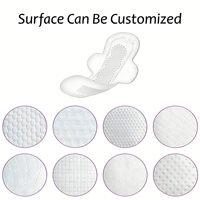 Serviettes hygiéniques SUNFREE Series à marque privée, ultra-minces, en coton anionique, 320 mm, personnalisées pour femmes africaines
