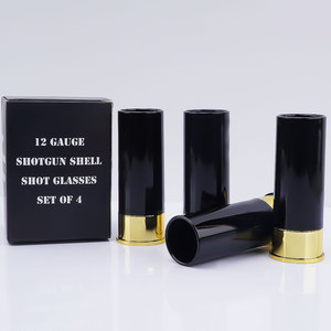 Juego de vasos de chupito de calibre 2oz de 4 vasos de chupito en forma de concha Bullet Cup 12 GA Vaso de chupito - Product Image 6