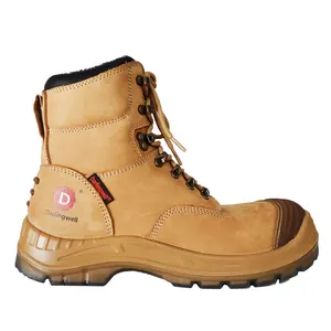 Darlingwell sapatos de segurança industrial, sapatos masculinos, construção, trabalho, anti impacto, nubuck, à prova d' água
