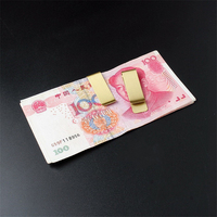 Portefeuille en alliage de titane porte-carte en métal personnalisé pince à stylo en acier inoxydable 304 portefeuille mince 3-en-1 pour les voyages d'affaires des hommes