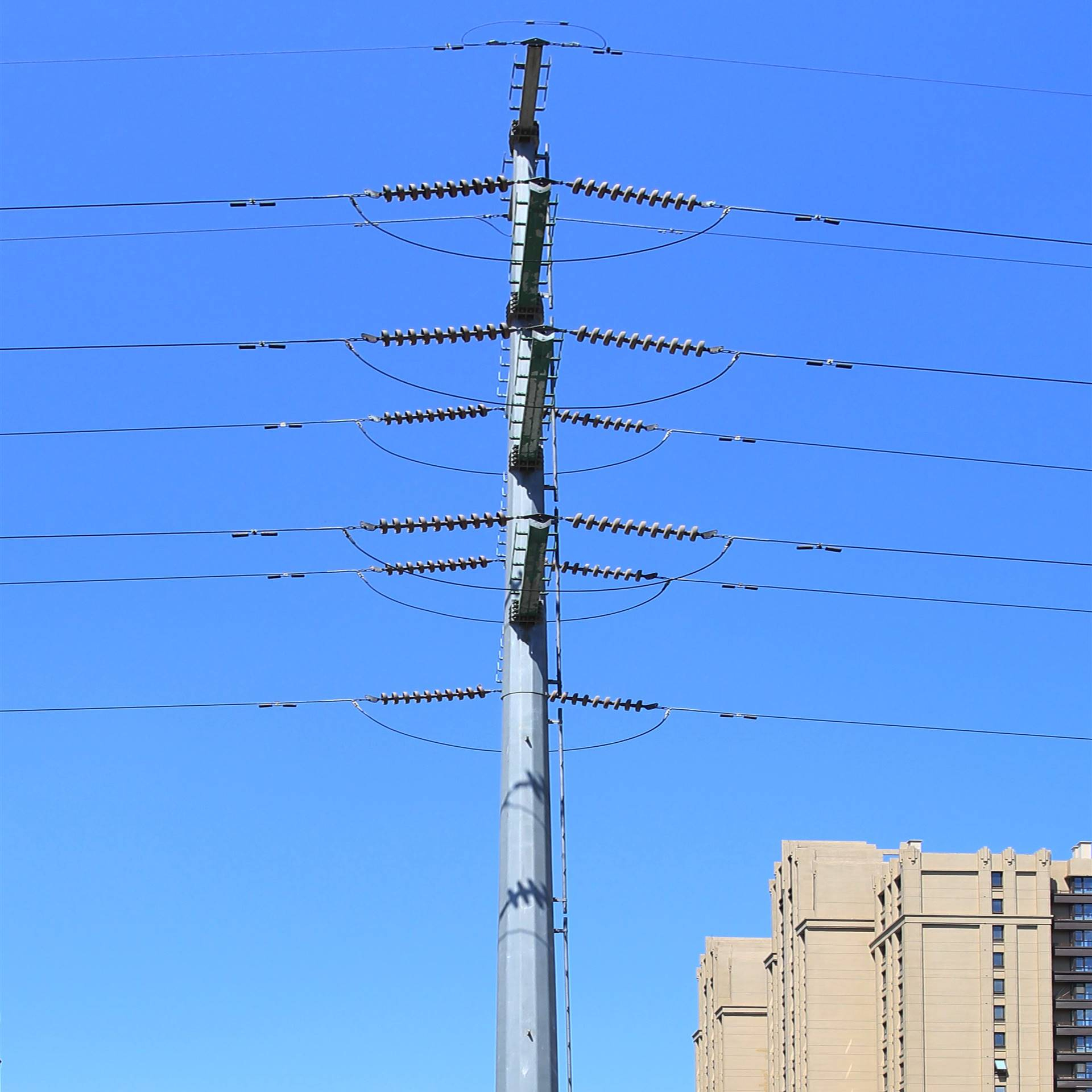 Стальной трубчатый полюс для трансмиссия и распределительной линии электрической мощности