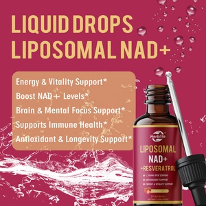 Suplementos de Resveratrol Liposomal NAD+ en Gotas Líquidas, Nicotinamida Adenina Dinucleótido de Grado Alimenticio, Venta al Por Mayor OEM ODM - Product Image 3