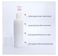 Corps de bouteille en mousse transparente gel de bain moussant fin crème pour le visage cosmétiques dans des bouteilles en plastique