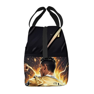 Bolsa de Almuerzo 3D con Estampado del Futbolista <span class=keywords><strong>CR7</strong></span>, Bolsa Térmica Escolar Impermeable, el Mejor Regalo para Niños y Niñas, Bolsa de Picnic de Papel de Aluminio - Product Image 6