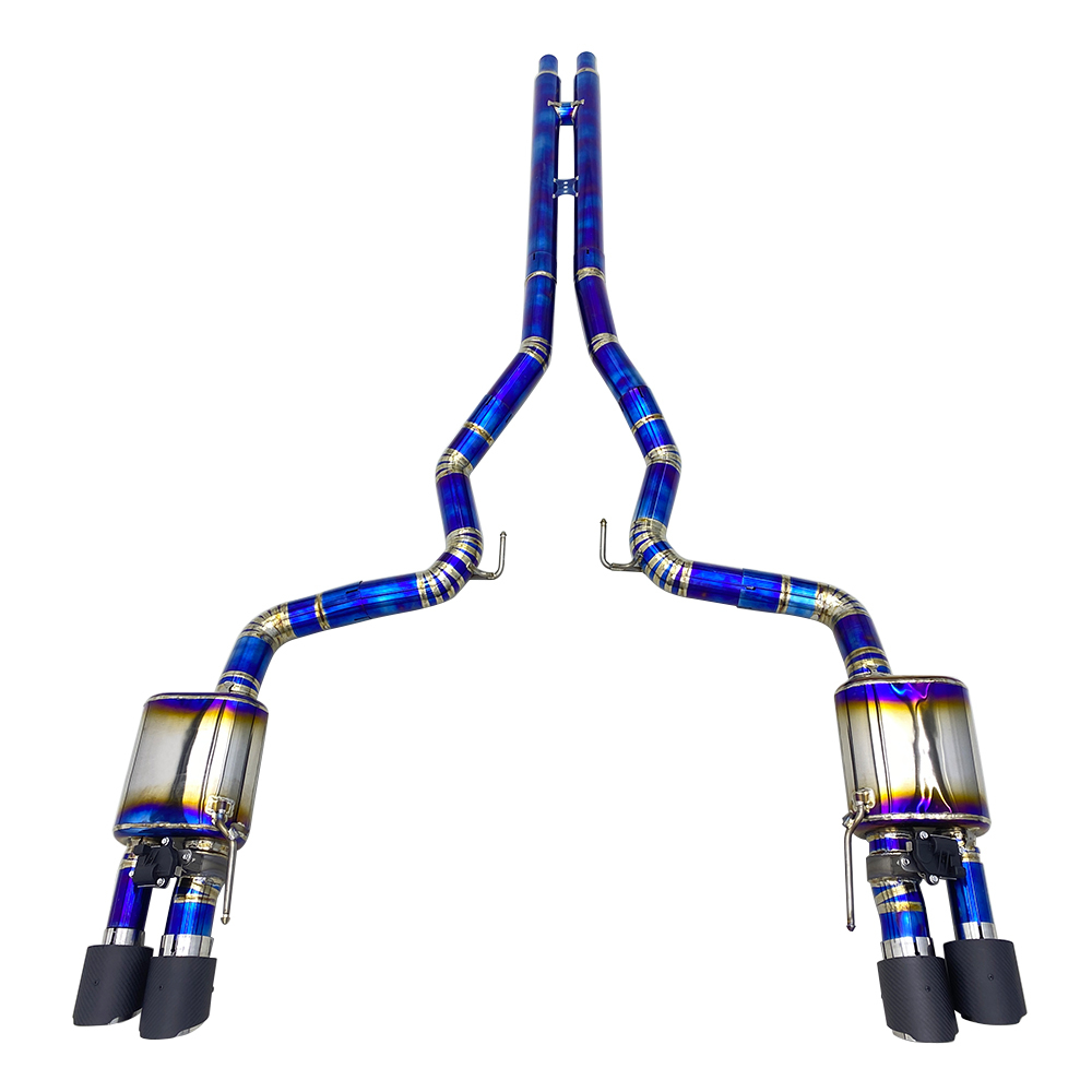 VantaFlow Performance Titanium Catback for Ford Mustang GT 5.0 V8 2015-2026 Valvetronic Valvertronice Exhaust Pipe With Remote Control