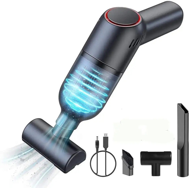 Wireless Handheld Vacuum Cleaner Portable 2 in 1 Low Noise Reusable Hepa Filter Vacuum Cleaner for Car