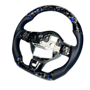 Vente directe d'usine de volants en fibre de carbone forgée de couleur personnalisée pour Volkswagen <span class=keywords><strong>Golf</strong></span> MK6 GTI R, volants en cuir - Product Image 2