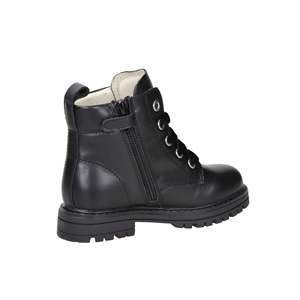 Bottes de combat Balducci pour filles, noires, avec détails étoiles, à lacets, hauteur cheville - Product Image 5