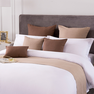 Juego <span class=keywords><strong>de</strong></span> ropa <span class=keywords><strong>de</strong></span> <span class=keywords><strong>cama</strong></span> <span class=keywords><strong>de</strong></span> hotel blanco personalizable, juego <span class=keywords><strong>de</strong></span> edredón <span class=keywords><strong>de</strong></span> algodón, <span class=keywords><strong>funda</strong></span> <span class=keywords><strong>de</strong></span> <span class=keywords><strong>cama</strong></span> Lisa percal - Product Image 6