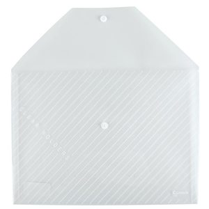Comix C330 A4 Transparent Snap Button <b>Document</b> Bag Office Organizer File <b>Folder</b> Storage PP Material 10 Pieces - Product Image 3