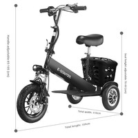 Scooter électrique à trois roues pour adultes, pour femmes, mini, pour le ramassage et la livraison, personnalisable, 25-35 km/h, 150 kg, 50 km/h, batterie 8-13