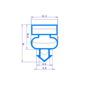 Customized Refrigerator Door Gasket Magnetic PVC <strong>Seal</strong> Plastic Product Supplier Freezer Cold Room <strong>Window</strong> Rubber <strong>Seal</strong> - Product Image 3