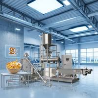 Ligne de production clé en main de céréales de petit-déjeuner, usine de transformation automatique de céréales, machine de fabrication de snacks au maïs