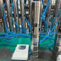 Fly Großhandel 4SDM6/8-750W 1 PS Hochdruck-Einphasen-Tauchpumpe für Tiefbrunnen aus 304 Edelstahl für abgelegene Gebiete