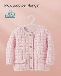 Venta al por mayor <span class=keywords><strong>Perchas</strong></span> 100% Nuevo Pp Plástico Bebé Ahorra Espacio Percha de Ropa para Armario Niños Percha - Product Image 3