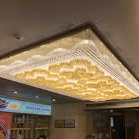 Lustre suspendu JYLIGHTING en cristal avec boucles entrelacées et cavités, idéal pour la rénovation complète des hôtels Andaz