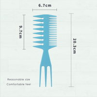 Peignes à queue de rat multifonctionnels en plastique pour salon de coiffure, confortables, grande taille, pour la coloration, la séparation des mèches, le tissage, les mèches, la démarquage et la coiffure.