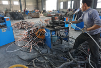 Machine à dénuder automatique Mayslynn pour le recyclage de fils électriques | LP-200 Copper Cable Peeling Equipment 7.5KW