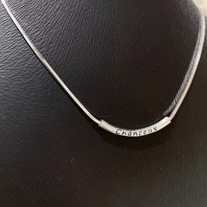 Collar de plata de ley S925 con cadena de hueso de serpiente curvada para mujer, estilo coreano minimalista, uso diario - Product Image 2
