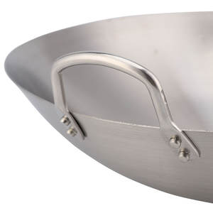 Profissional 26-100cm Stainless Steel <span class=keywords><strong>Wok</strong></span> Set Duas Alças Indução Adequado Utensílios de Cozinha Fry Pan Big Pot para Restaurantes - Product Image 5