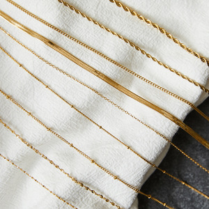 <span class=keywords><strong>Collana</strong></span> a Catena a Forma di O in Bambù con Petali Personalizzati 45 50 <span class=keywords><strong>60</strong></span> <span class=keywords><strong>Cm</strong></span>, Catena a Serpente in Acciaio Inossidabile Placcato Oro - Product Image 5