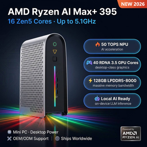 <span class=keywords><strong>Mini</strong></span> <span class=keywords><strong>PC</strong></span> Flagship Ryzen AI Max+ 395, 126TOPS AI, 128GB, 2TB VRAM, WiFi7, Doble LAN, Estación de Trabajo de Oficina, Compatible con LLM Local 70B - Product Image 3